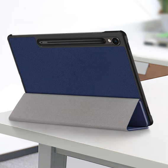 Etui do Samsung Galaxy Tab S9, Smartcase z miejscem na rysik, granatowe
