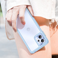 Etui do Motorola Moto G13 / G23, Fusion Hybrid, przezroczyste / niebieskie