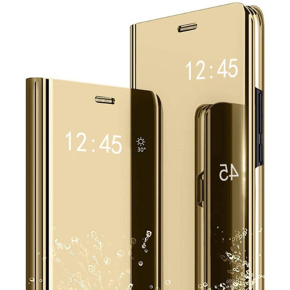 Etui do Samsung Galaxy A52 / A52s, Clear View, złote