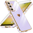 Etui do Samsung Galaxy A26 5G, Electro heart, fioletowe + Szkło 9H