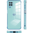 Etui do Samsung Galaxy A12 / M12 / A12 2021, Electro heart, niebieskie