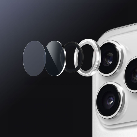 2x Szkło na aparat ERBORD OPTIK Pro do iPhone 17 Pro / 17 Pro Max