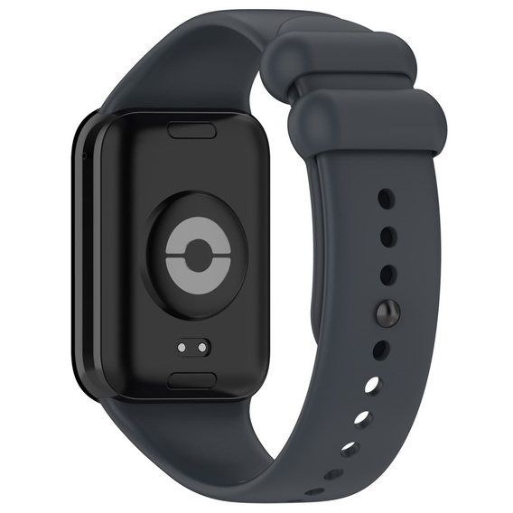 Pasek Silikonowy do Xiaomi Smart Band 8 Pro / Xiaomi Smart Band 9 Pro, Ciemnoszary