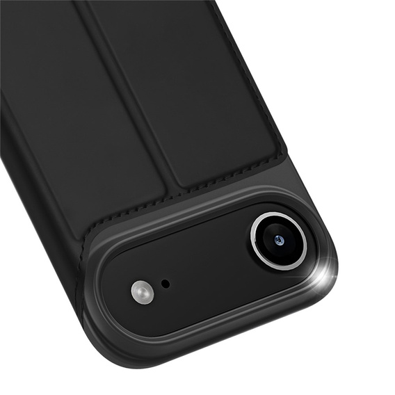 Etui Dux Ducis do iPhone 17 Air, Skin Pro, z klapką, z miejscem na kartę,  czarne