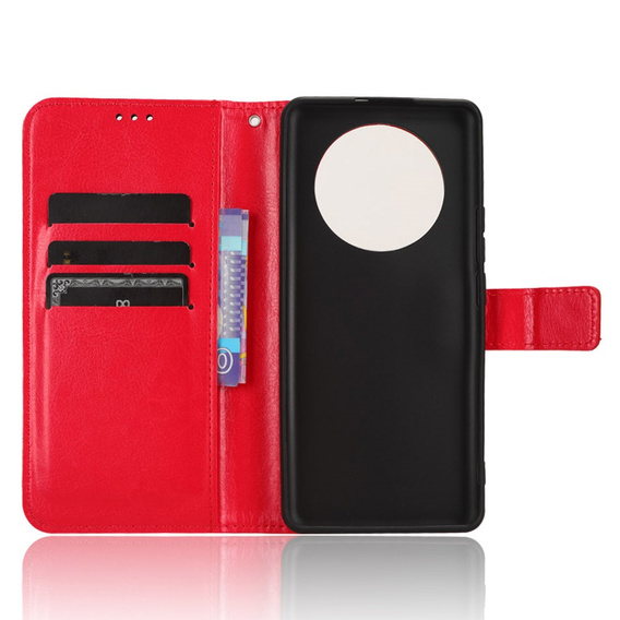 Etui z klapką do Realme 11 Pro 5G / Pro+ 5G, Crazy Horse Wallet, czerwone