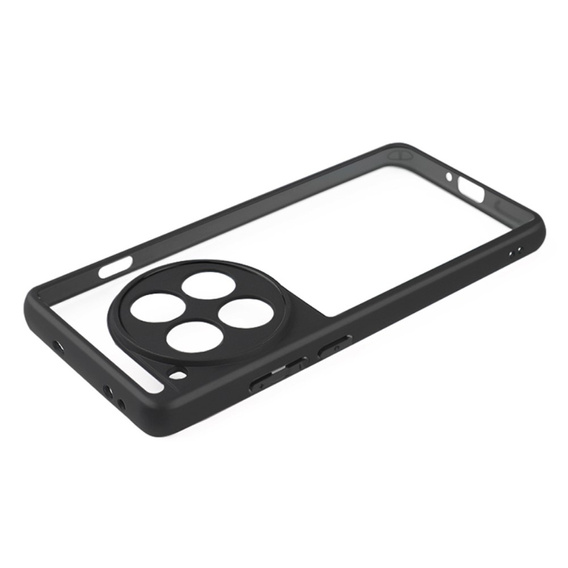 Etui do OnePlus 12 5G, Fusion Hybrid, z ochroną aparatu, przezroczyste / czarne