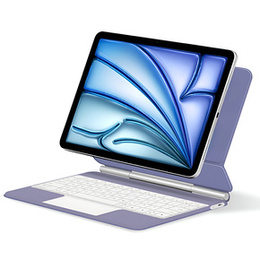 Etui z klawiaturą do iPad Air 11" 2025/2024 (7/6 gen.), Magnetic Keyboard Touchpad, fioletowe