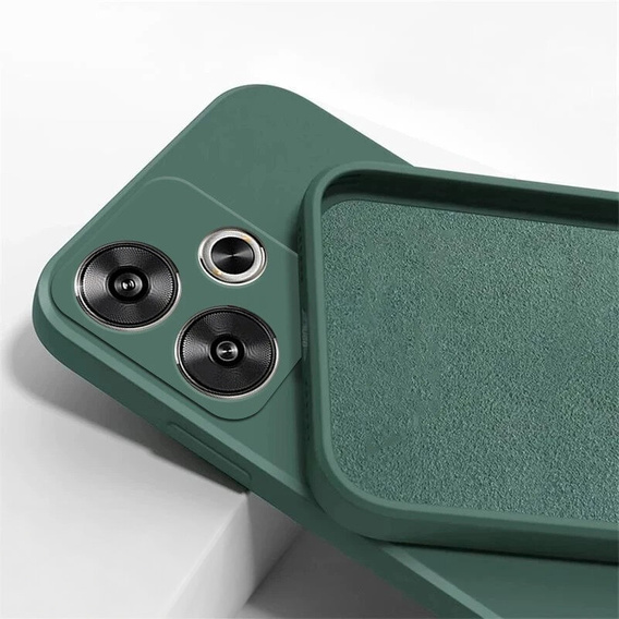 Etui do Xiaomi Poco F6, Silicone Lite, zielone