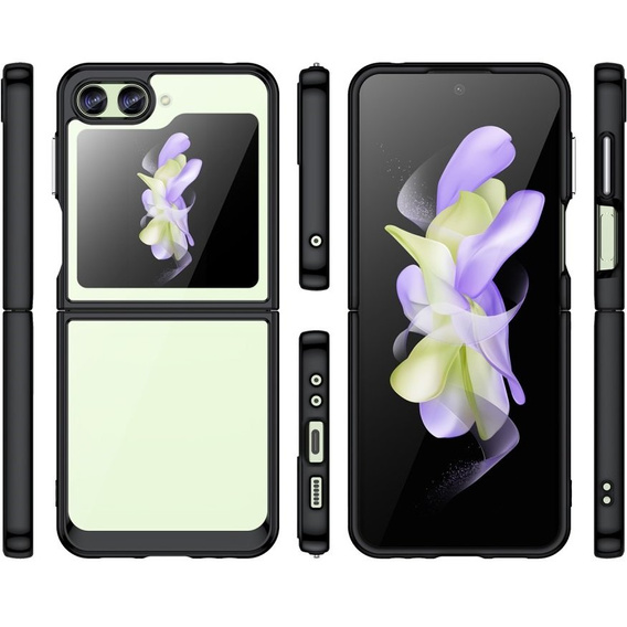 Etui do Samsung Galaxy Z Flip 5 5G, Fusion Hybrid, przezroczyste / czarne