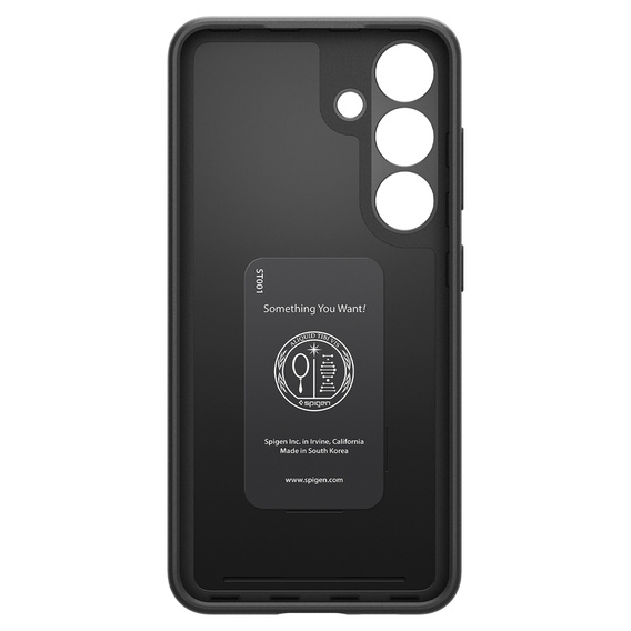 Etui Spigen do Samsung Galaxy S24, Thin Fit, Czarne + Szkło