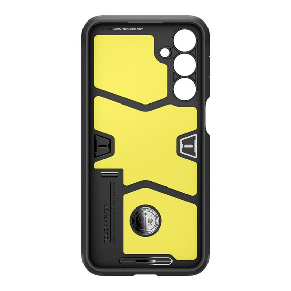 Etui Spigen do Samsung Galaxy A36 5G, Tough Armor, czarne + Szkło Hartowane 9H