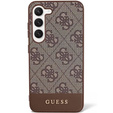 Etui GUESS do Samsung Galaxy S24+ Plus, 4G Bottom Stripe, brązowe