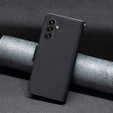 Etui z klapką do Samsung Galaxy A15, Wallet Litchi Leather, czarne + szkło 9H