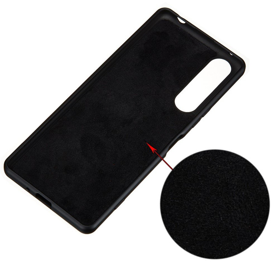Etui do Sony Xperia 1 II, Silicone Lite, czarne