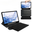 Etui z klawiaturą do Samsung Galaxy Tab S9, Rotary 360° Leather, czarne