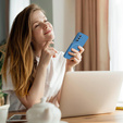 Etui silikonowe do Samsung Galaxy A17 5G, do MagSafe, niebieskie