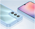 Etui do Samsung Galaxy A25 5G, Fusion Hybrid, przezroczyste / niebieskie + szkło 9H