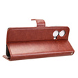 Etui z klapką do Motorola Moto G85, Crazy Horse Wallet, brązowe