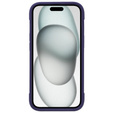 Etui do iPhone 15, ERBORD Armor Mag do MagSafe, fioletowe