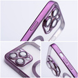 Etui do iPhone 16 Pro, Electro MagSafe, fioletowe + Szkło na ekran