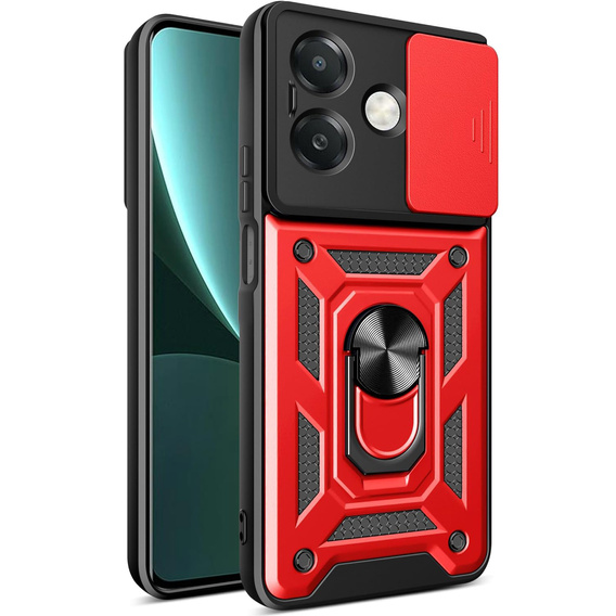 Etui pancerne do Oppo A40 / Oppo A40m, CamShield Slide, czerwone
