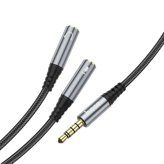 Hoco UPA21 Kabel audio AUX 2w1 – rozdzielacz Jack 3,5 mm