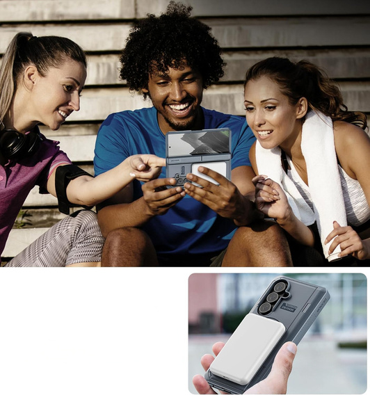 Etui pancerne Dexnor Magnetic z podwójnymi podstawkami do Samsung Galaxy Z Fold7