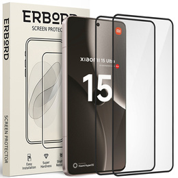 2x Szkło Hartowane ERBORD 3D do Xiaomi 15 Ultra– ochrona całego ekranu