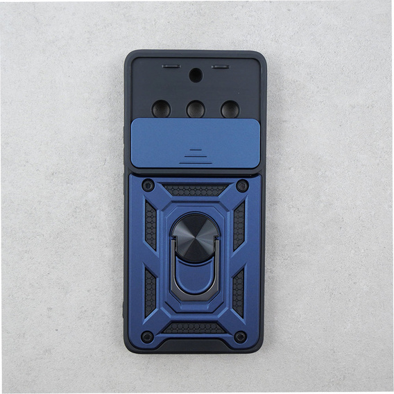 Etui pancerne do Realme 11 Pro 5G / 11 Pro+ 5G, CamShield Slide, niebieskie