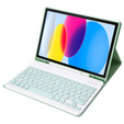 Etui z klawiaturą do iPad 11" 2025 A16 (11 gen.) / iPad 10.9" 2022 (10 gen.), Pen Slot, jasnozielone