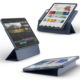Dexnor – magnetyczne etui z podstawką do iPad Pro 13" 2024 (7. generacji) - niebieskie