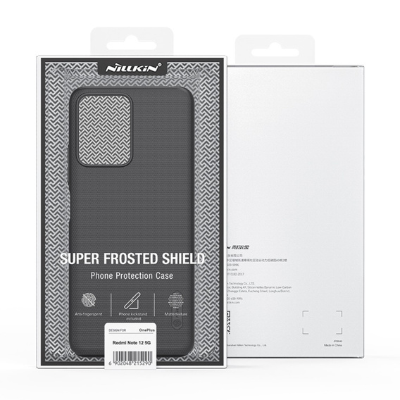Etui NILLKIN do Xiaomi Redmi Note 12 5G / POCO X5 5G, Obudowa Super Frosted Shield Case, Czarne