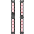 Pasek Bransoleta do Samsung Galaxy Watch 4/5/6 40/42/43/44/45/46/47mm, Czarna / Różowa