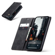 Etui CASEME do iPhone 14 Pro, Leather Wallet Case, czarne