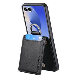 Etui z miejscem na kartę i pierścieniem do Samsung Galaxy Z Flip7