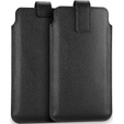 Pionowa Kabura Phone Pouch do Telefonów 6.0-6.9 cala , Black
