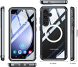 Etui do Samsung Galaxy S23 FE, Shockproof, z folią na ekran, do MagSafe, czarne