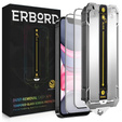 2x Szkło Szkło Hartowane do iPhone 11 / XR, ERBORD Easy App Full Screen Protector