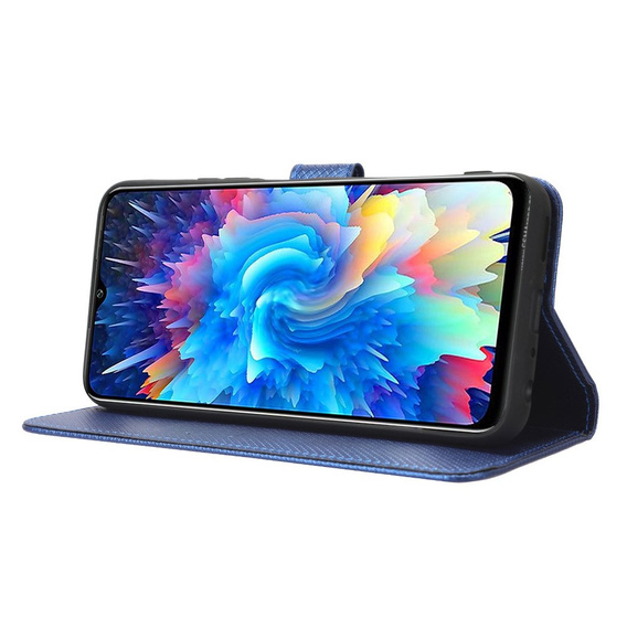 Etui z klapką do Infinix Hot 20 5G, Wallet Smart Magnet Case, niebieskie