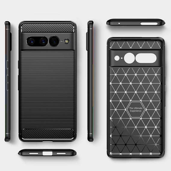 Etui do Google Pixel 7 Pro, Karbon, czarne