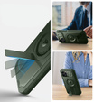 Etui pancerne do iPhone 12 / iPhone 12 Pro, Dexnor CamProtect MagSafe, zielone (Dwie ramki)