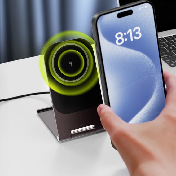 Allity AWC-200 – Ładowarka Bezprzewodowa 15W z MagSafe - czarna