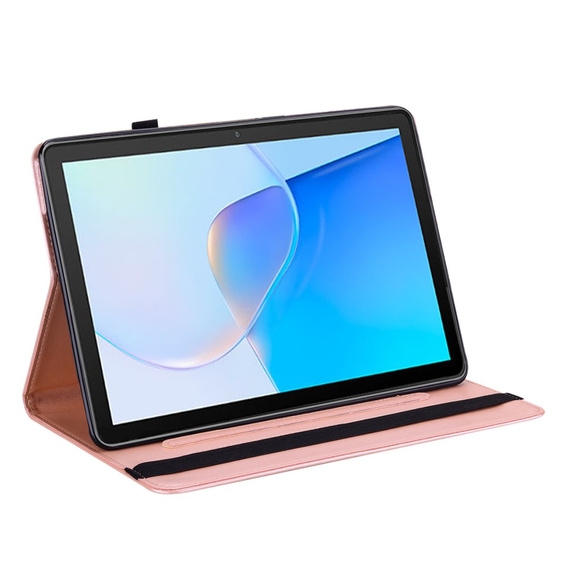 Etui do Huawei MatePad SE 10.4, Drzewo i jelenie, różowe rose gold