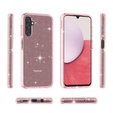 Etui do Samsung Galaxy A14 4G/5G, Glittery Powder, różowe