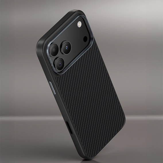 Etui BENKS Kevlar Armor PRO Carbon Fiber 600D A070 do MagSafe z aktywnym przyciskiem do iPhone 17 Pro Max