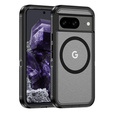 Etui z ramką do Google Pixel 8, do MagSafe, przezroczyste / czarne