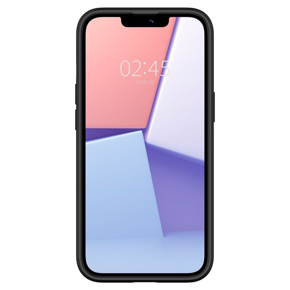 Etui Spigen do iPhone 13, Ultra Hybrid, matowe czarne + szkło