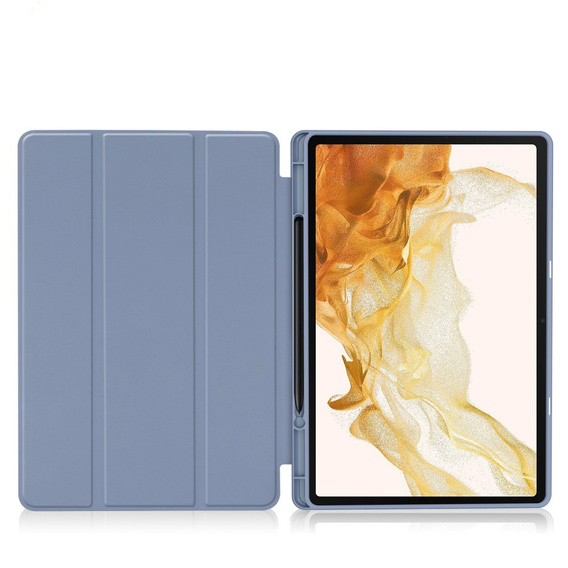 Etui do Samsung Galaxy Tab S10+ Plus, Smartcase z miejscem na rysik, fioletowe
