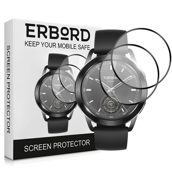 2x Szkło Hybrydowe ERBORD do Xiaomi Watch S3