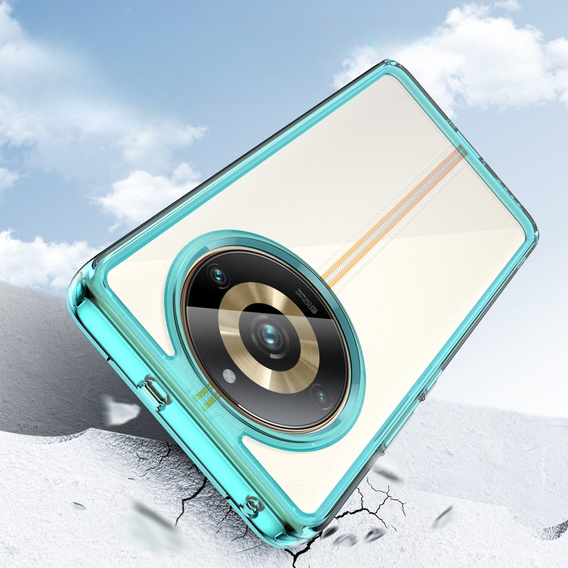 Etui do Realme 11 Pro 5G / 11 Pro+ 5G, Fusion Hybrid, przezroczyste / niebieskie